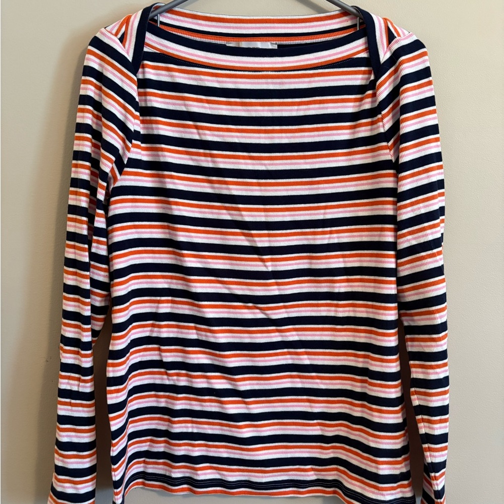 LOFT Vibrant Striped Knit Top